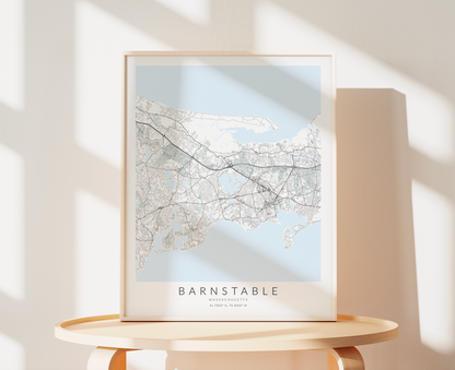 Barnstable Map Print