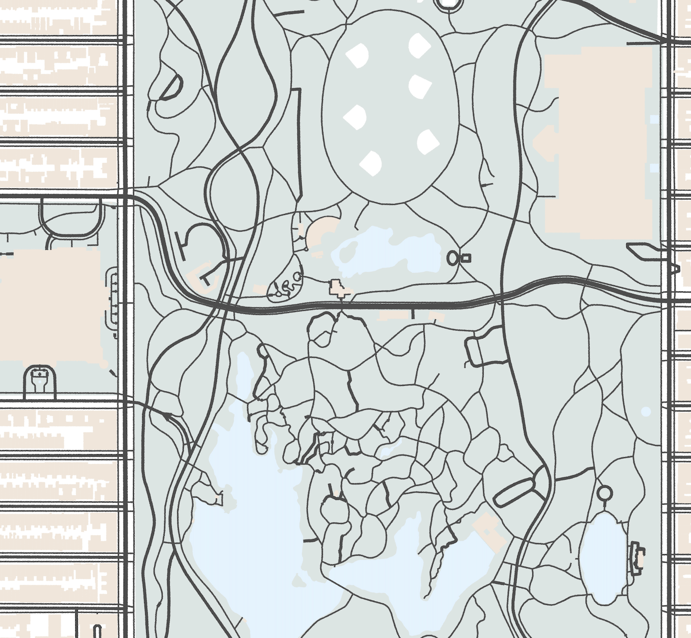 Central Park Map Print VirtualMap