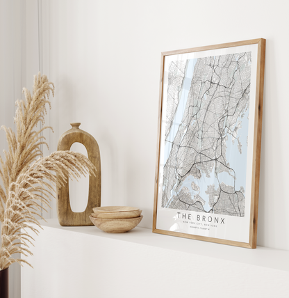 The Bronx Map Print