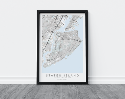 Staten Island Map Print