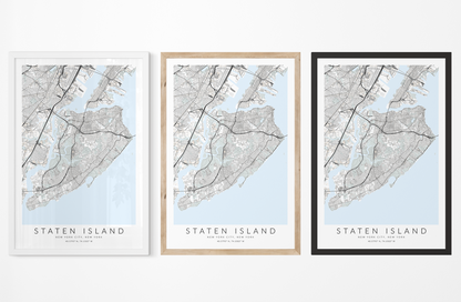 Staten Island Map Print