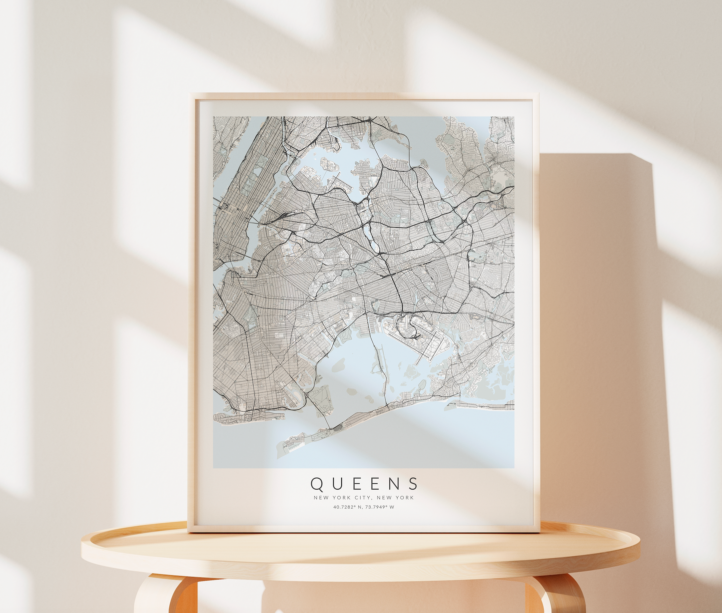 Queens Map Print
