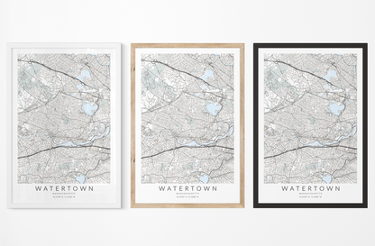 Watertown Map Print