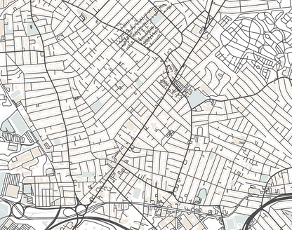 Everett Map Print