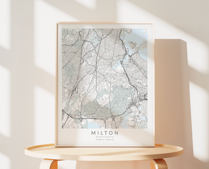 Milton Map Print