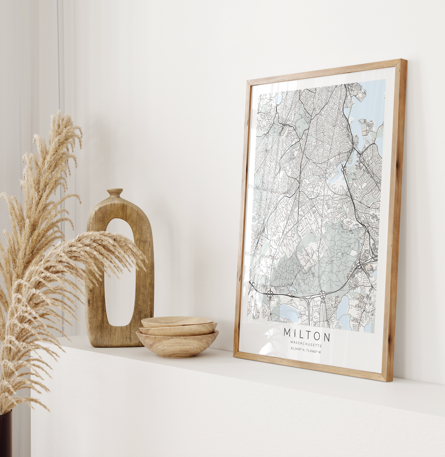 Milton Map Print