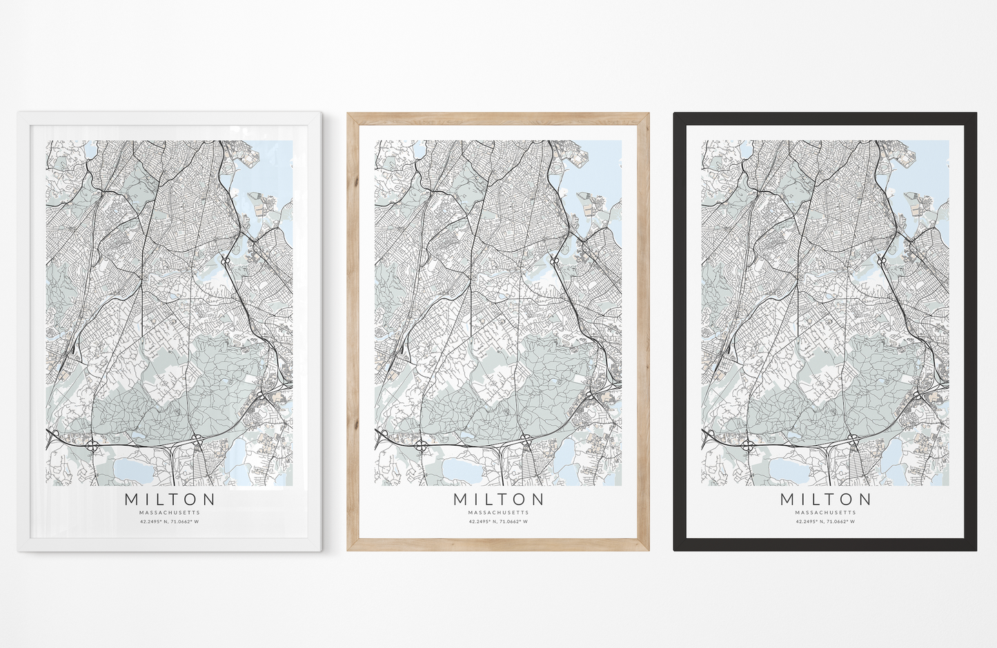 Milton Map Print