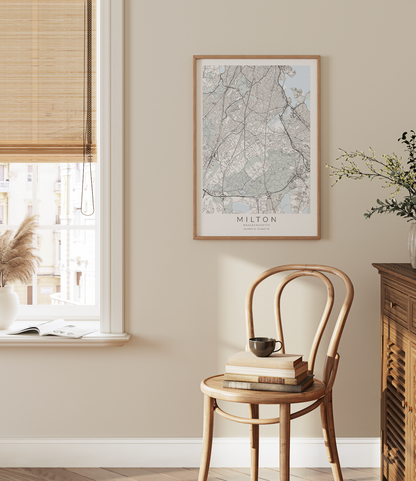 Milton Map Print