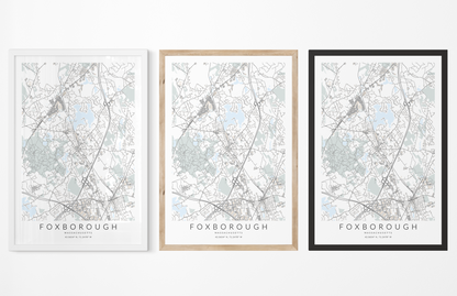 Foxborough Map Print