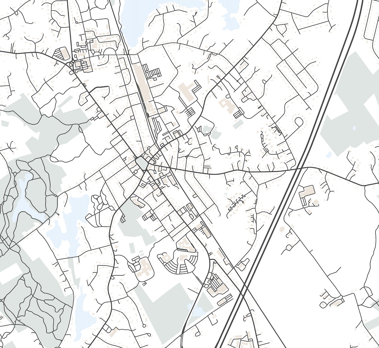 Foxborough Map Print