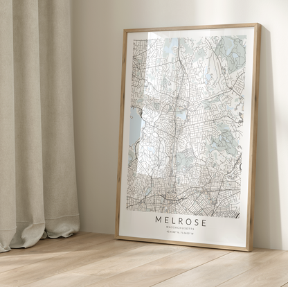 Melrose Map Print