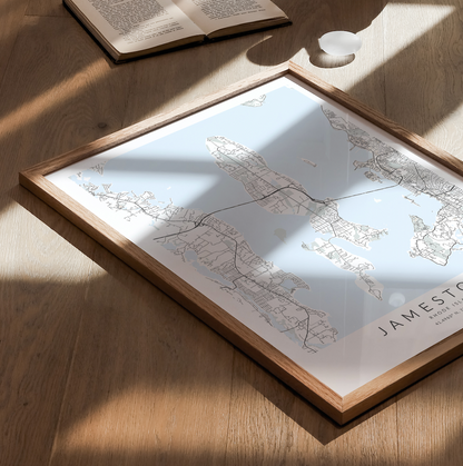 Jamestown Map Print