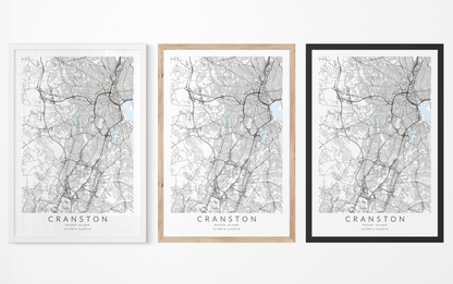 Cranston Map Print