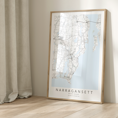 Narragansett Map Print