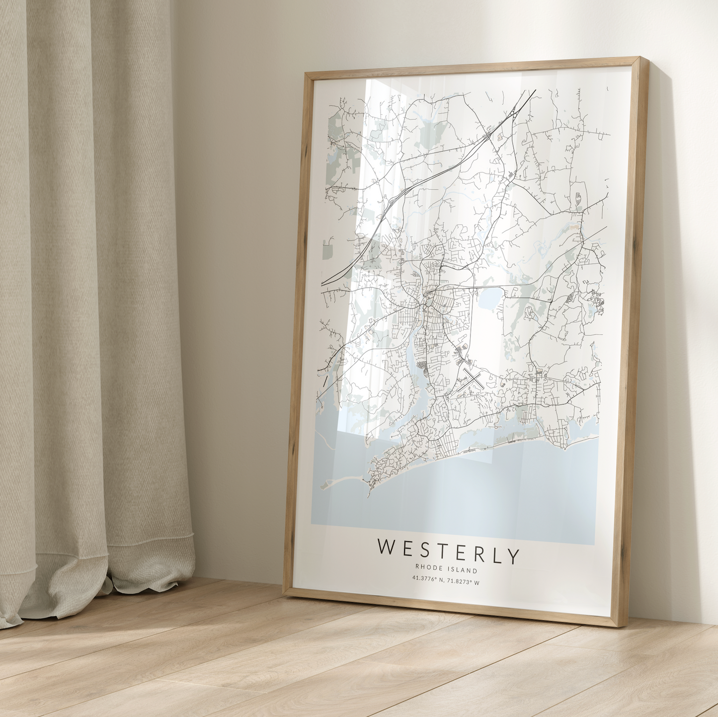 Westerly Map Print
