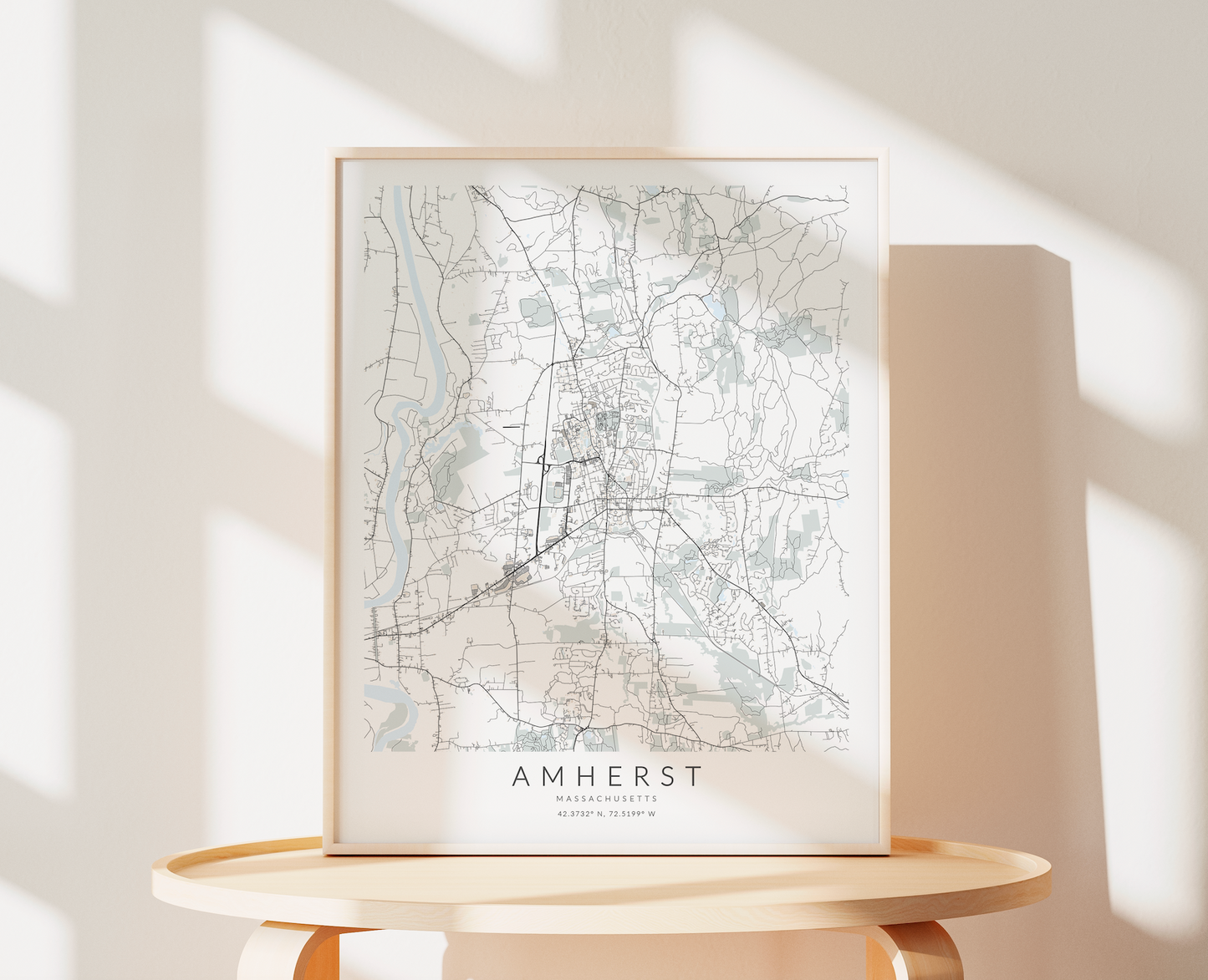 Amherst Map Print