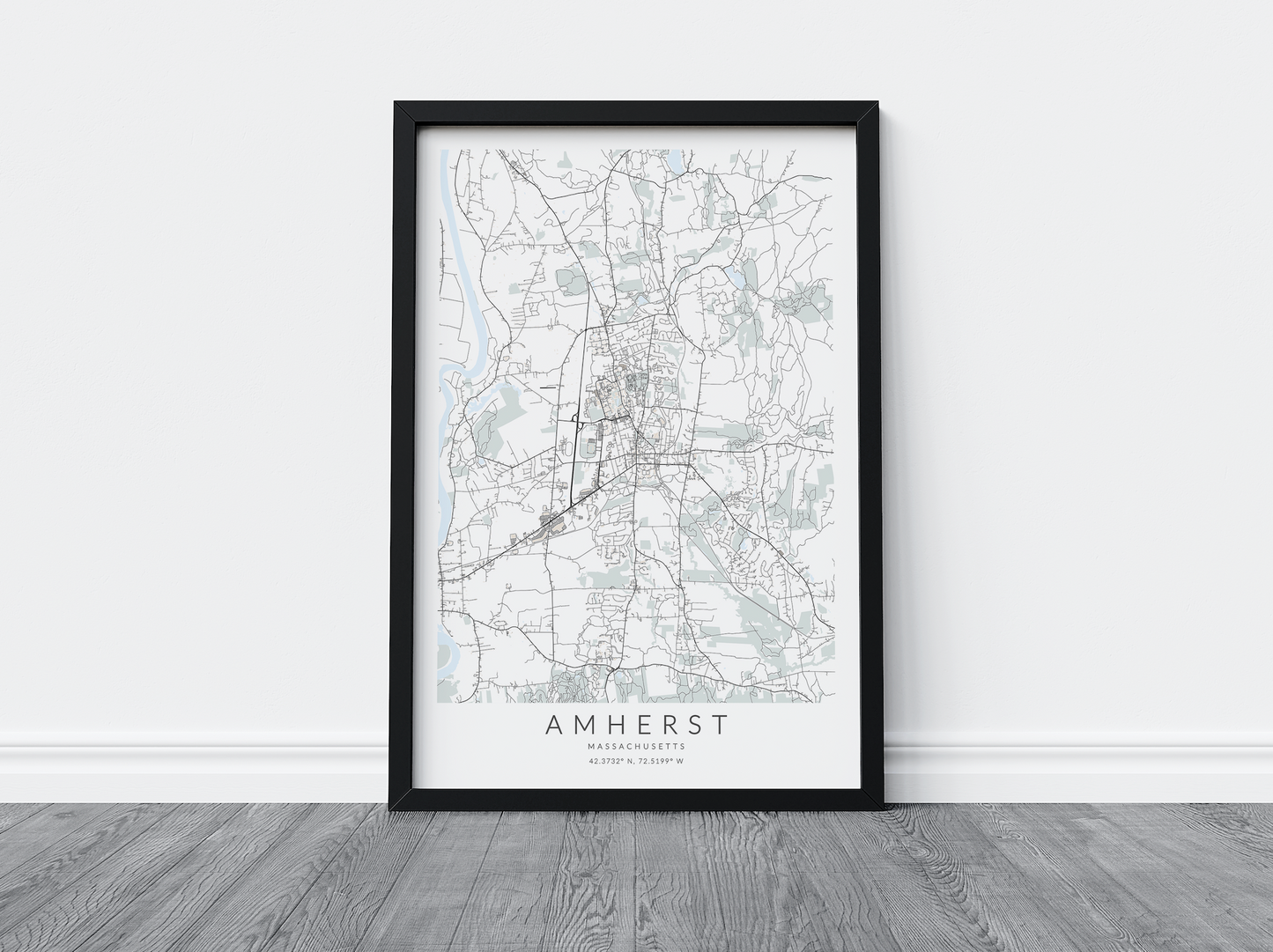 Amherst Map Print