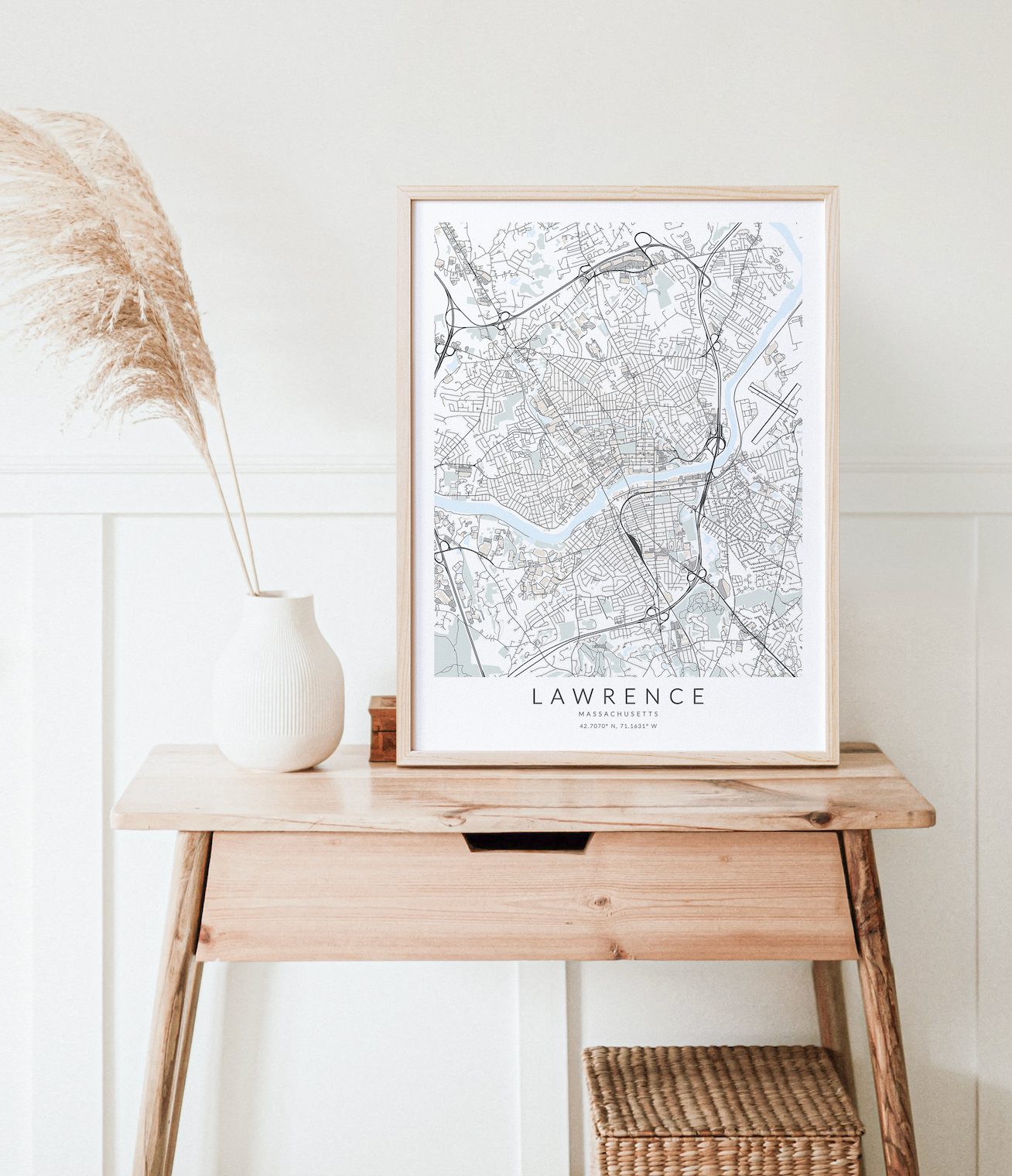 Lawrence Map Print