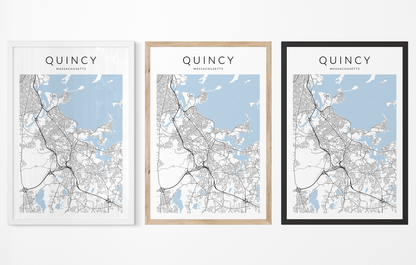 Quincy Map Print