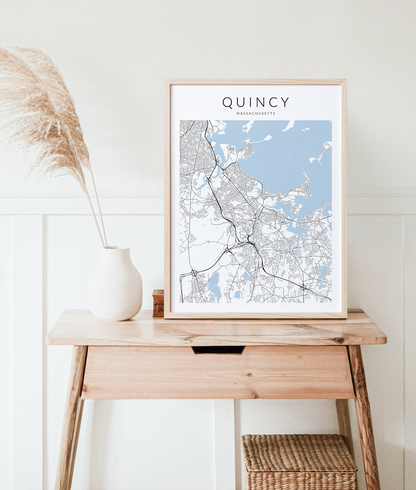 Quincy Map Print