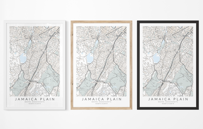 Jamaica Plain Map Print