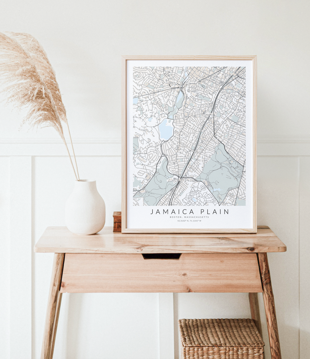 Jamaica Plain Map Print