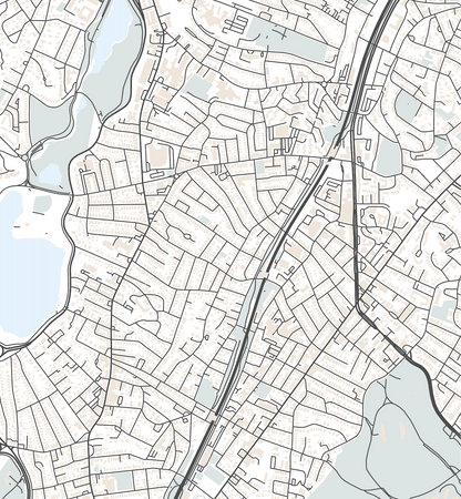 Jamaica Plain Map Print