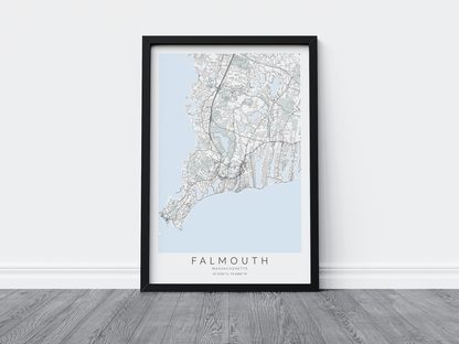 Falmouth Map Print