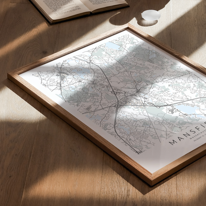 Mansfield Map Print