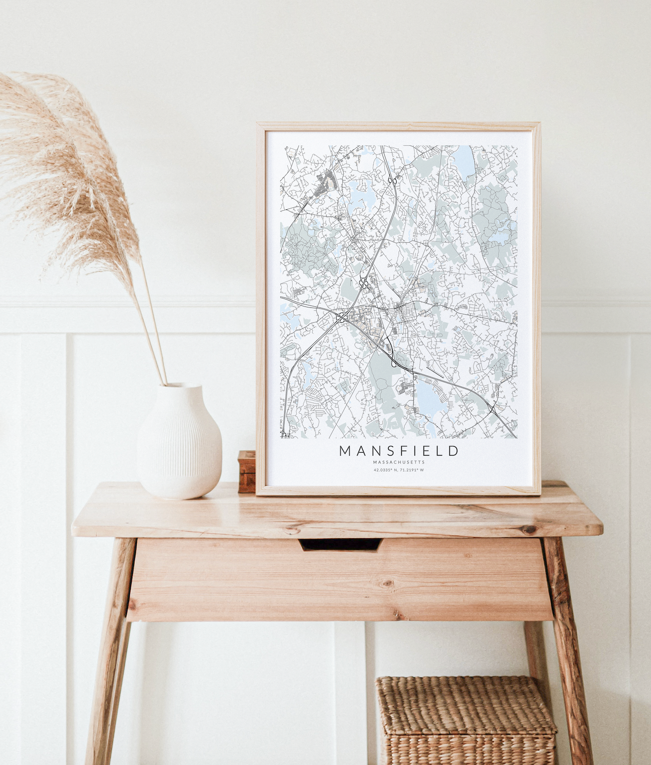 Mansfield Map Print