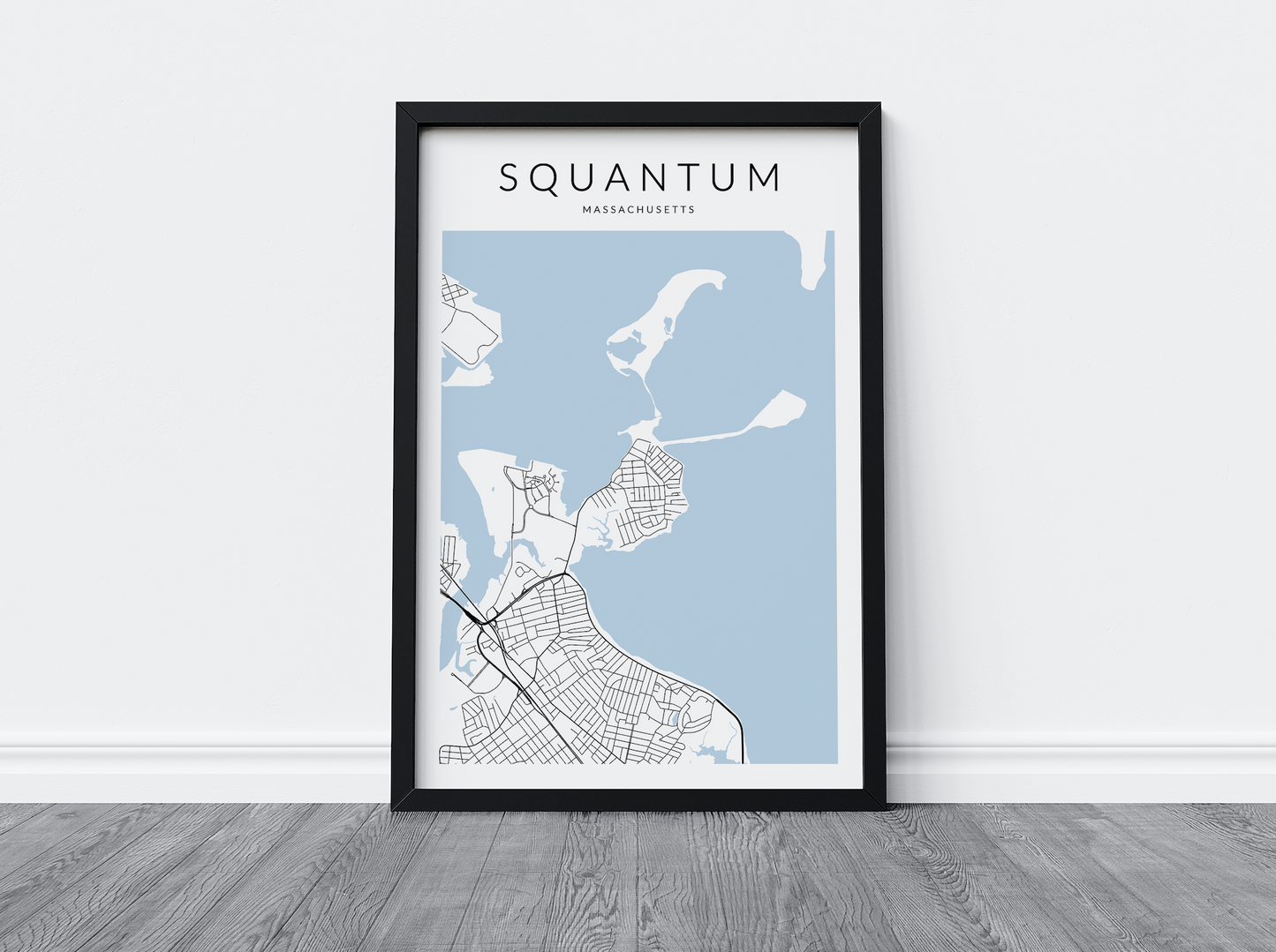 Squantum Map Print