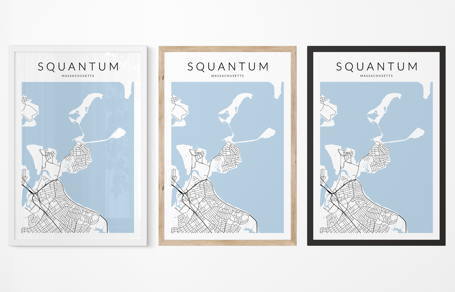 Squantum Map Print