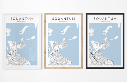 Squantum Map Print