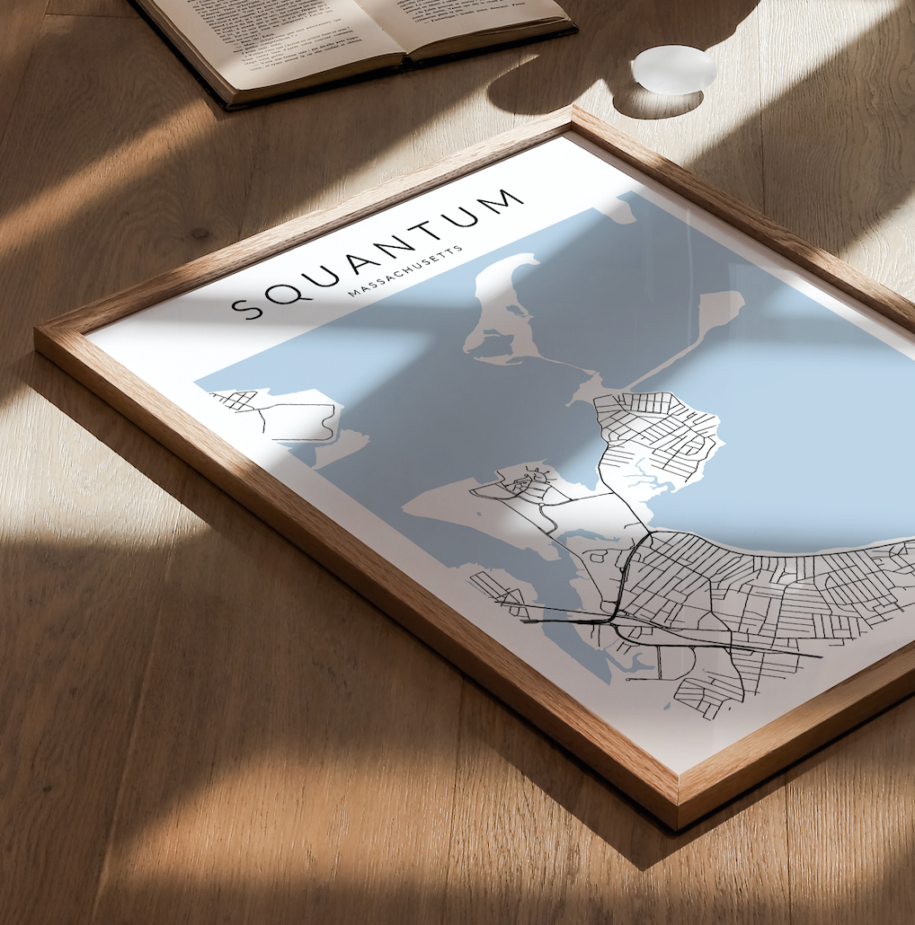 Squantum Map Print