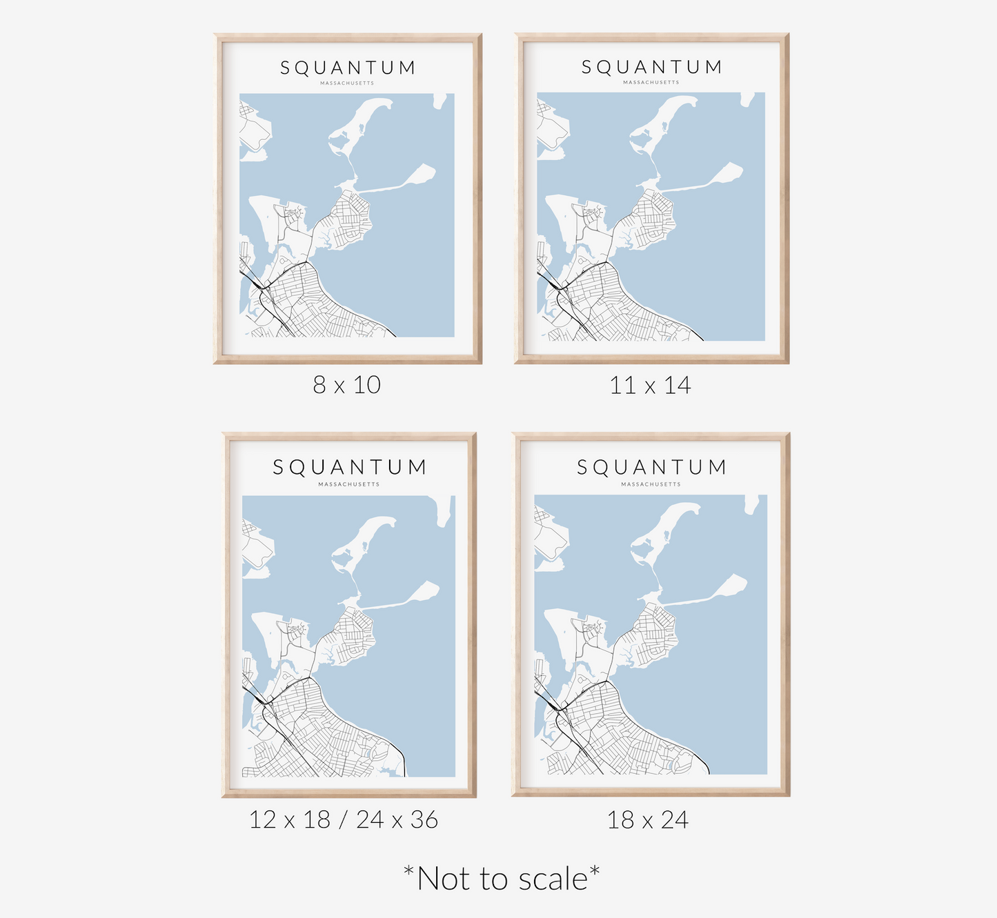 Squantum Map Print