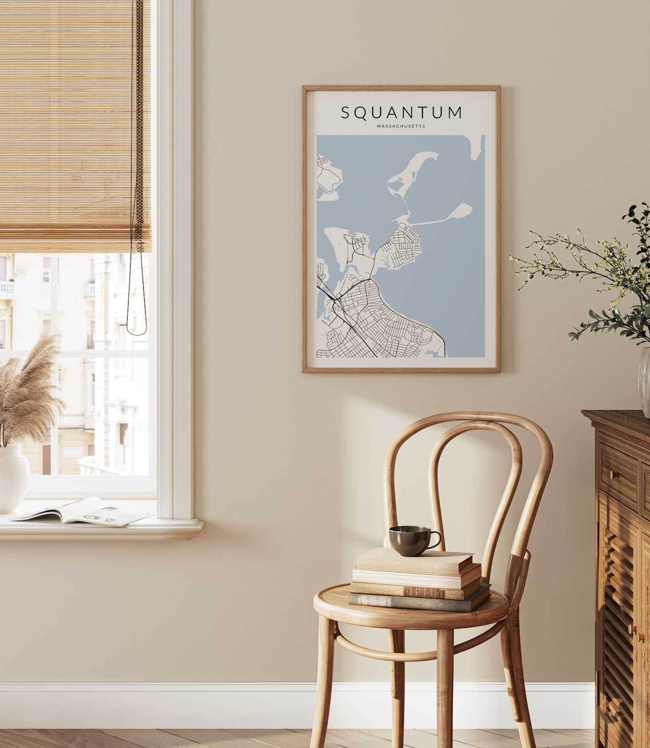 Squantum Map Print