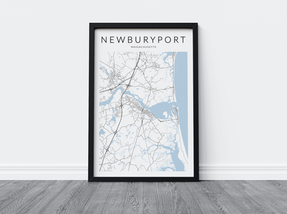 Newburyport Map Print