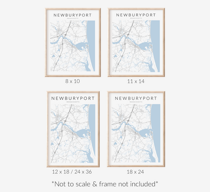 Newburyport Map Print