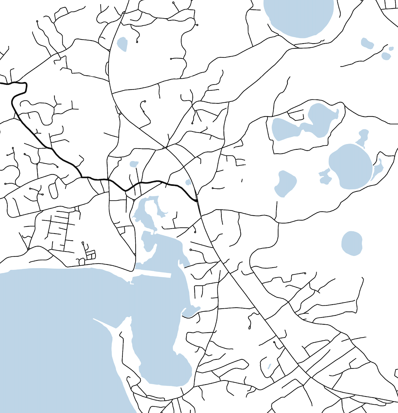 Wellfleet Map Print