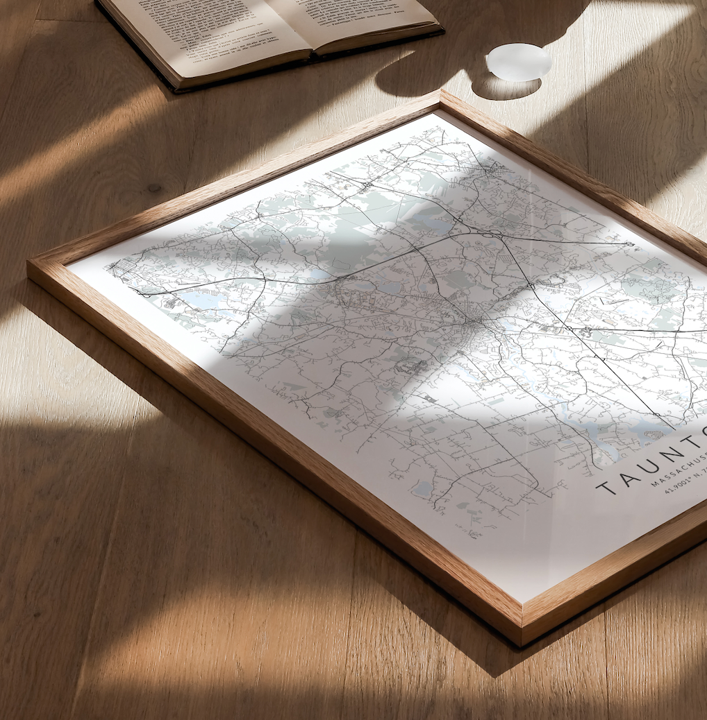 Taunton Map Print