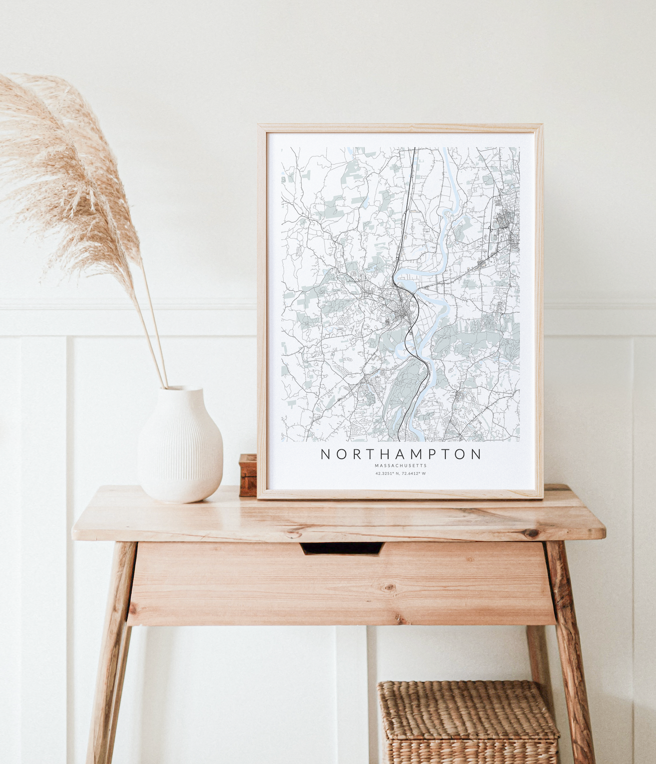 Northampton Map Print