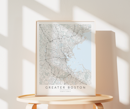 Greater Boston Map Print