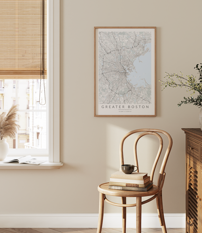 Greater Boston Map Print