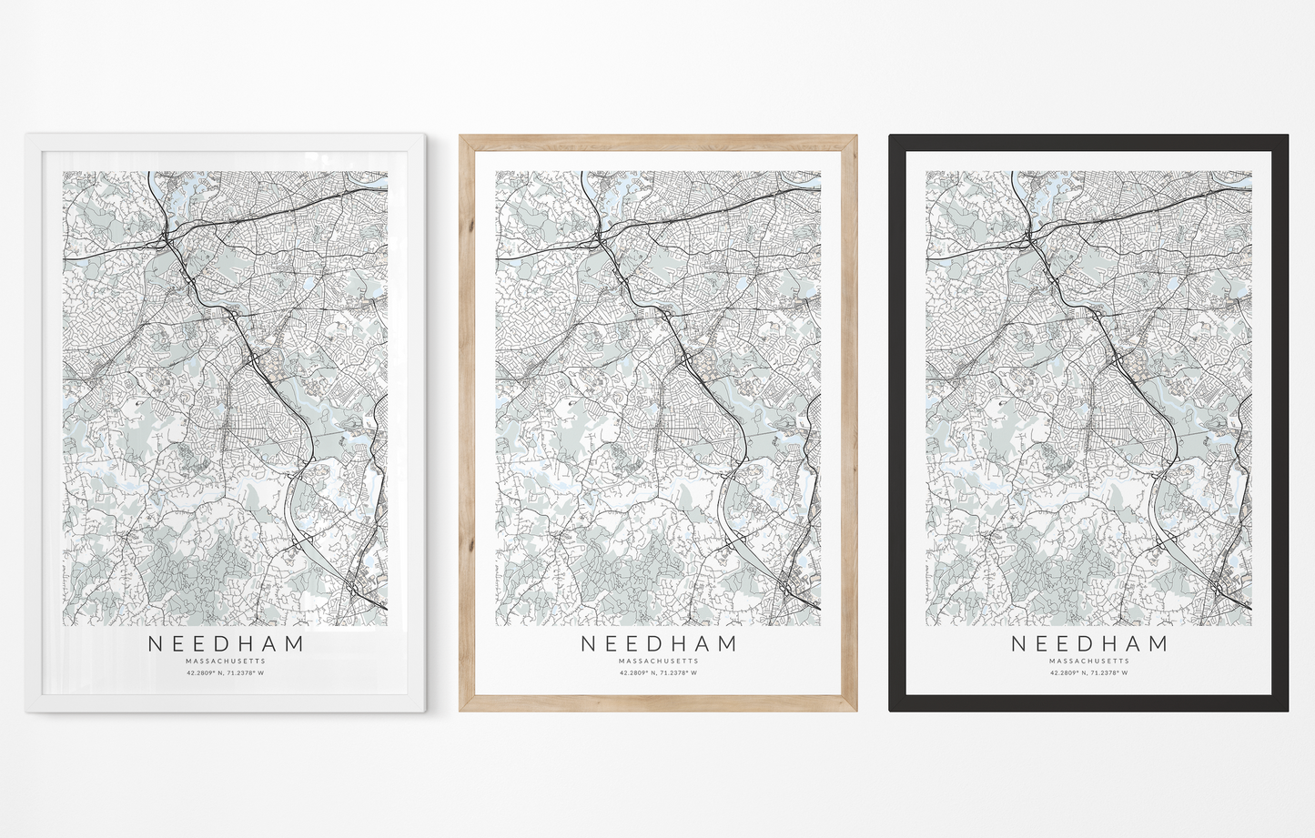 Needham Map Print