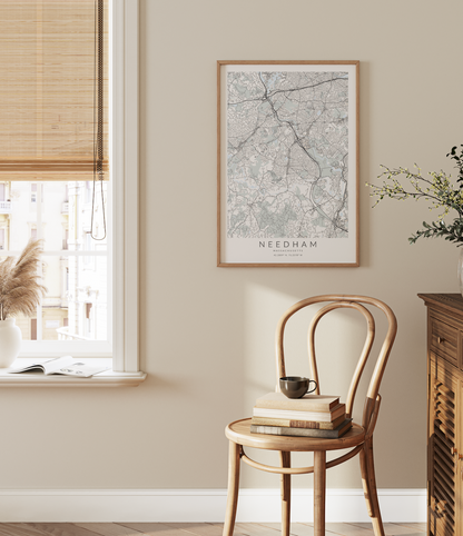 Needham Map Print