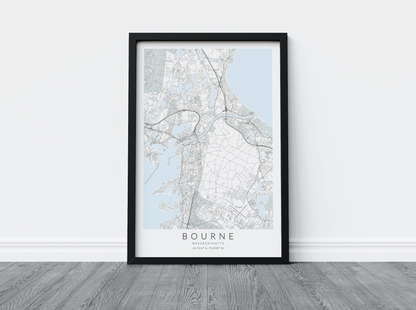 Bourne Map Print