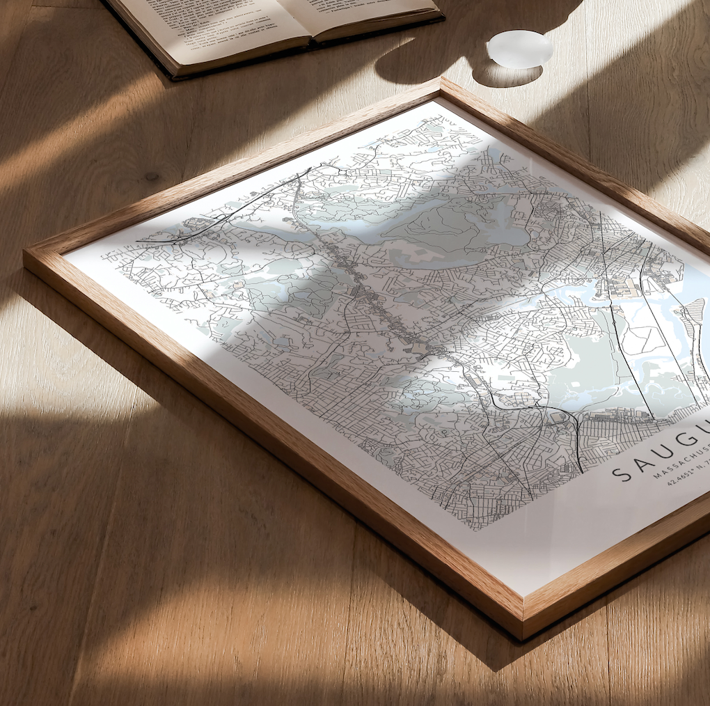 Saugus Map Print