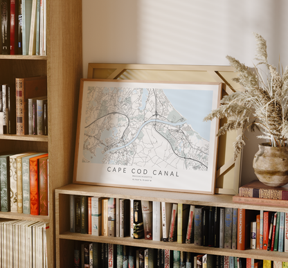 Cape Cod Canal Map Print
