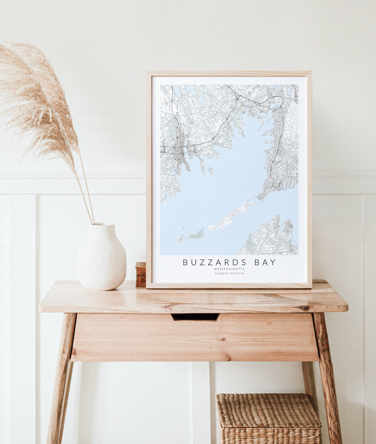 Buzzards Bay Map Print