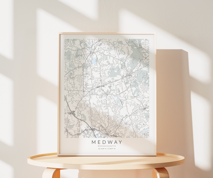 Medway Map Print